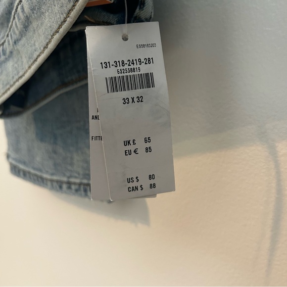 A&F SIGNATURE STRETCH Men’s Skinny Jeans 33x32 Brand New with Tags - Picture 8 of 9